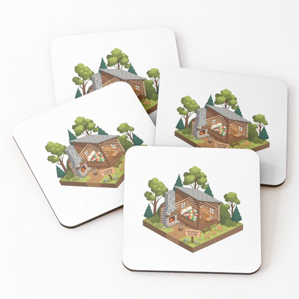 Item preview, Cades Cove Cozy Log Cabin - Isometric Diorama Art designed and sold by Digital Dreams Arts.