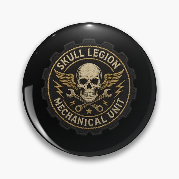 Item preview, Skull Legion Mechanical Unit gear crest designed and sold by LaNadaYFundante.
