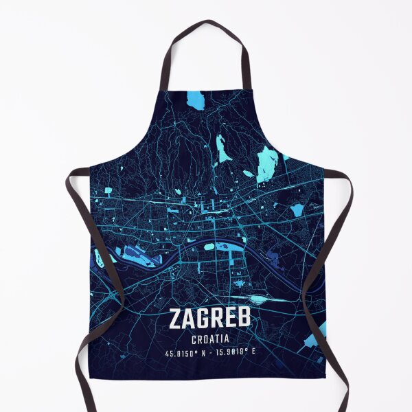 Item preview, Zagreb Midnight City Map designed and sold by HomeLivingCo.