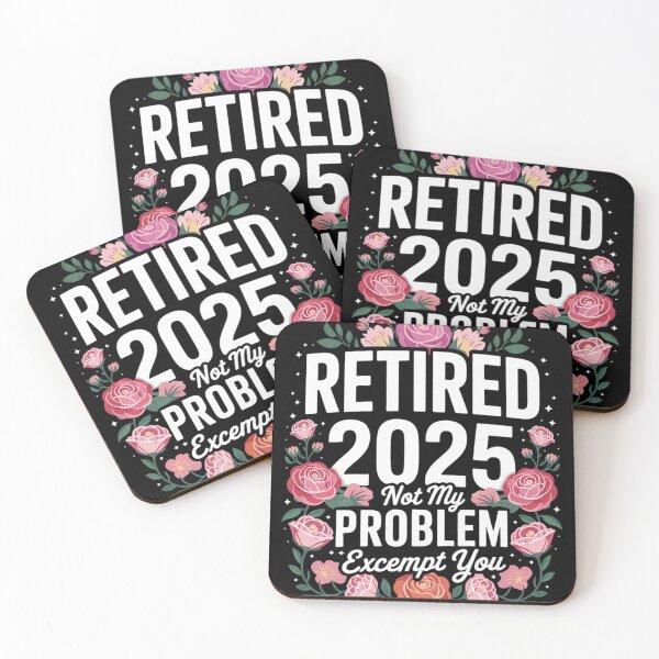 Item preview, Retirement 2025 Not My Problem Anymore Black Floral Women's  designed and sold by KotexTemu.