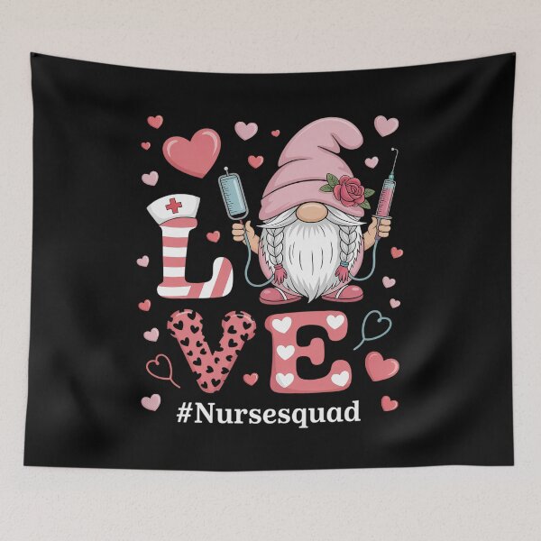 Item preview, Love Nurse Squad Cute Happy Valentine'S Day Gnome Lover designed and sold by Elenasriveras.