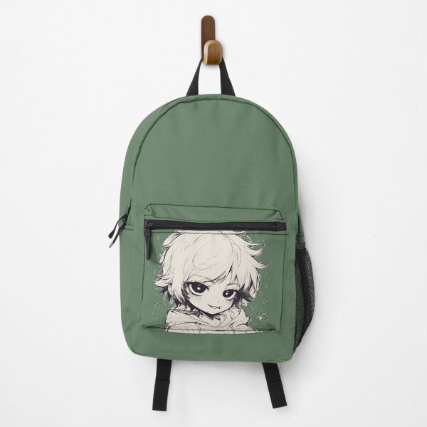 Item preview, Kawaii Vampire Boy in Hoodie – Soft Grunge Monochrome Anime Art by NegarTv Designs designed and sold by NegarTv Designs.
