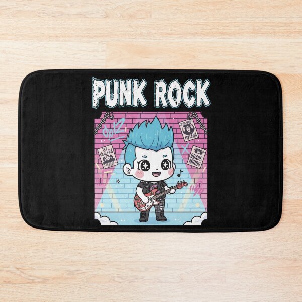 Item preview, PUNK ROCK musician or fan funny kawaii punk rocker underground music indie punk hard core grind core designed and sold by Jt41.