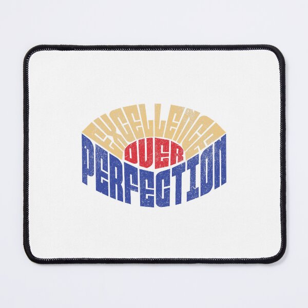 Item preview, Excellence Over Perfection Bold Strong Motivational Curved Quote designed and sold by Han1986.