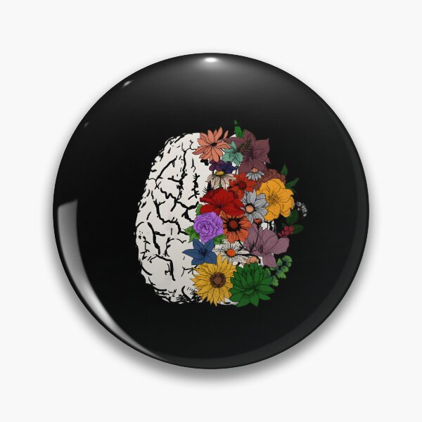Item preview, Mental Health Matters Floral Brain designed and sold by jxnasihadaiya.