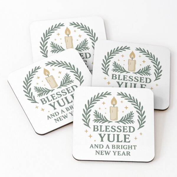 Item preview, Blessed Yule and A Bright New Year designed and sold by TreeWyzard Creations.