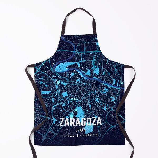 Item preview, Zaragoza Midnight City Map designed and sold by HomeLivingCo.