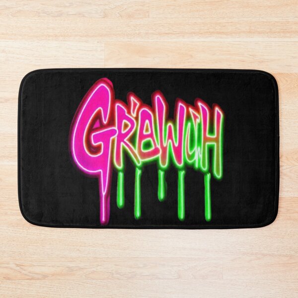 Item preview, “Neon Drip Graffiti Text Art – Pink & Green Glow Lettering Street Style Design” designed and sold by Trendworld00.