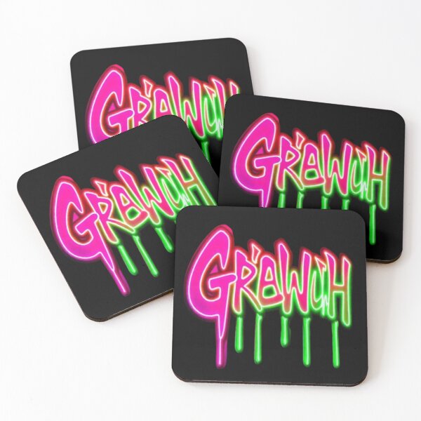 Item preview, “Neon Drip Graffiti Text Art – Pink & Green Glow Lettering Street Style Design” designed and sold by Trendworld00.