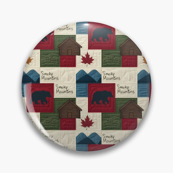 Item preview, Cozy Cabin Quilt Pattern - Smoky Mountains Bears & Leaves designed and sold by Digital Dreams Arts.