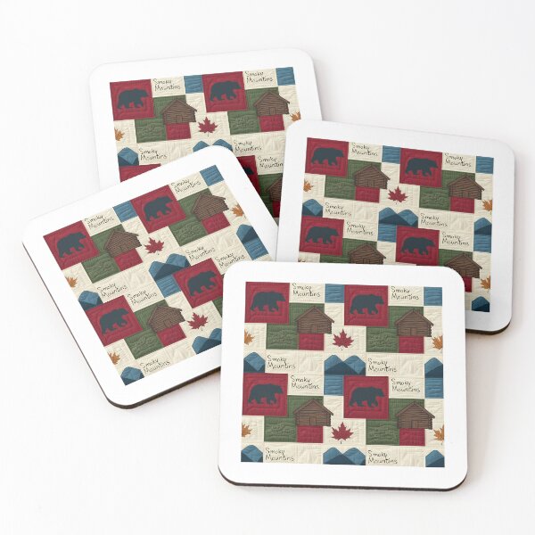 Item preview, Cozy Cabin Quilt Pattern - Smoky Mountains Bears & Leaves designed and sold by Digital Dreams Arts.