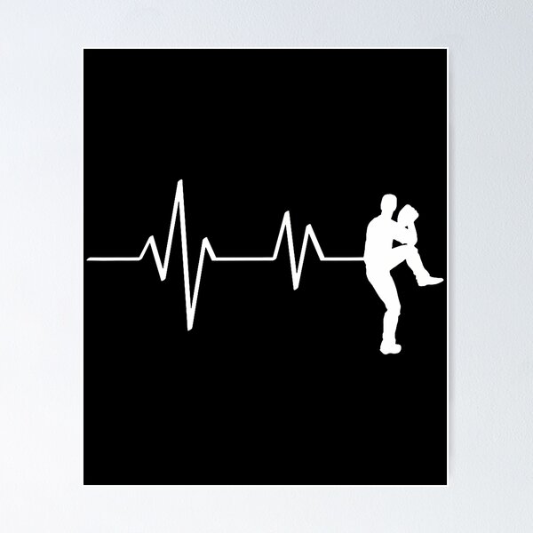 Item preview, Baseball Heartbeat Pitcher Position Simple Line Art designed and sold by GraceShelley.