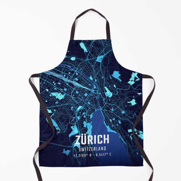 Item preview, Zürich Midnight City Map designed and sold by HomeLivingCo.