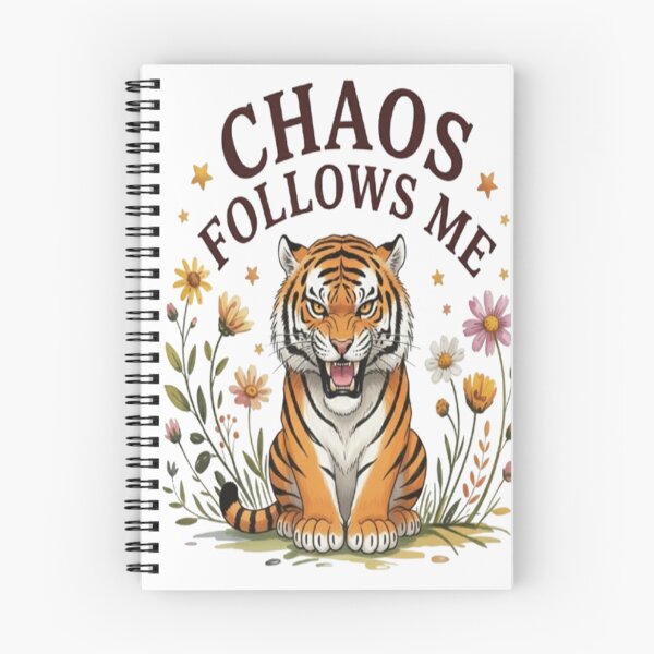 Item preview, Chaos Follows Me Tiger Design designed and sold by StreetWave01.