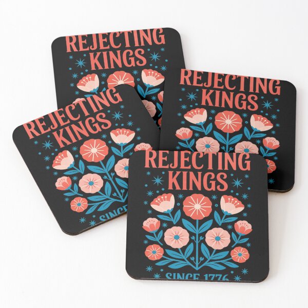 Item preview, Rejecting Kings Since 1776 Boho Floral Women Girls  designed and sold by NailMolisa.