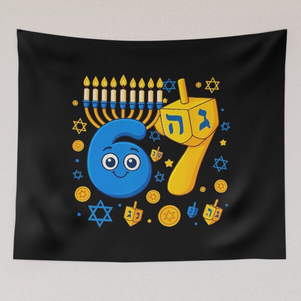 Item preview, 67 Hanukkah Funny Jewish Chanukah 67 Menorah Dreidel Meme designed and sold by JeneMindy.