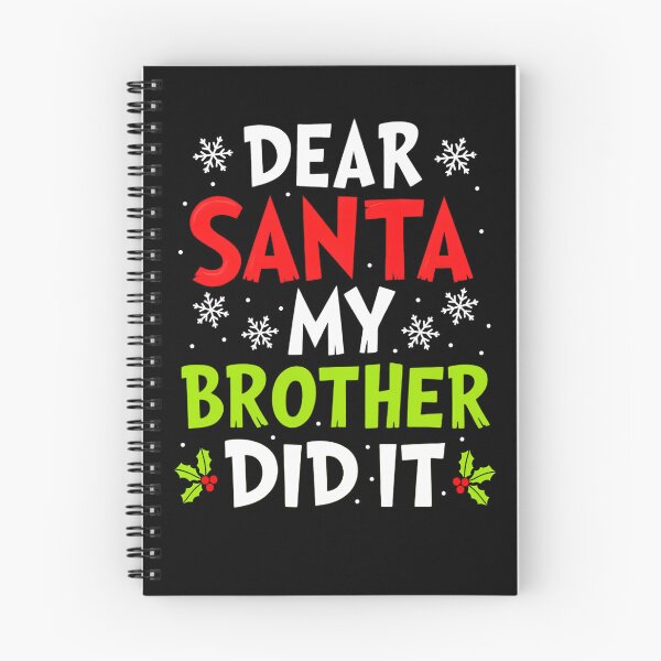 Item preview, Holiday It Santa Did Christmas Dear Retro Funny Brother Vintage My designed and sold by MediarMedic.