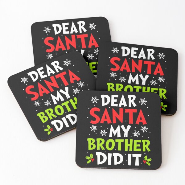 Item preview, Holiday It Santa Did Christmas Dear Retro Funny Brother Vintage My designed and sold by MediarMedic.