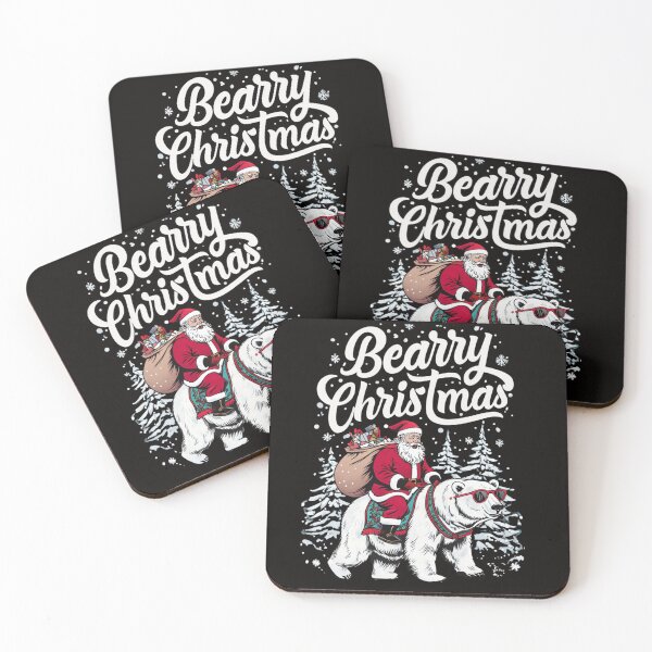 Item preview, Bearry Christmas Polar Bear Santa Fun for Holiday Costume  designed and sold by Clairenity Studio.