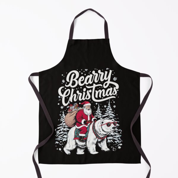Item preview, Bearry Christmas Polar Bear Santa Fun for Holiday Costume designed and sold by Clairenity Studio.