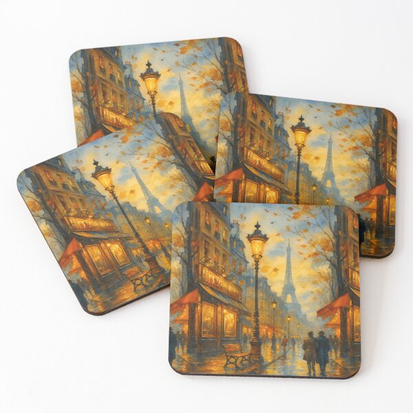 Item preview, Parisian Evening Glow – Watercolor Dreams designed and sold by ArtesioByZaber.