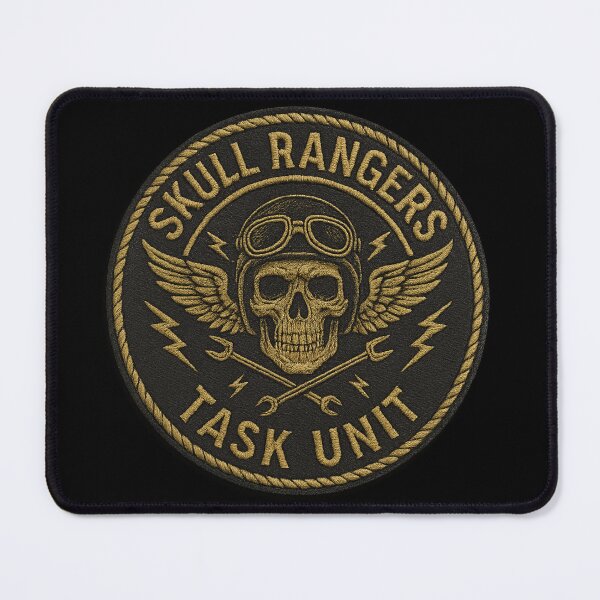 Item preview, Skull Rangers Task Unit pilot skull patch designed and sold by LaNadaYFundante.