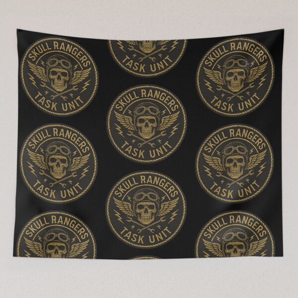 Item preview, Skull Rangers Task Unit pilot skull patch designed and sold by LaNadaYFundante.