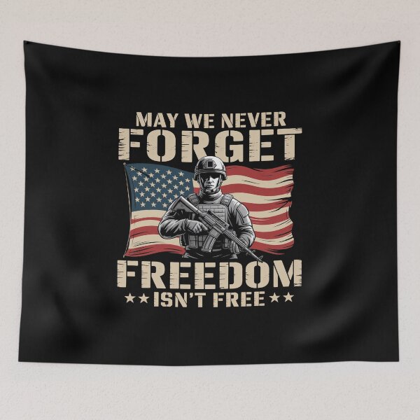 Item preview, May We Never Forget Freedom Isn'T Free Memorial Day designed and sold by Elenasriveras.