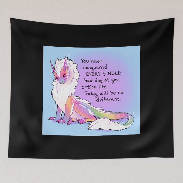 Item preview, You Have Conquered Every Single Bad Day Fluffy Rainbow designed and sold by jxnasihadaiya.