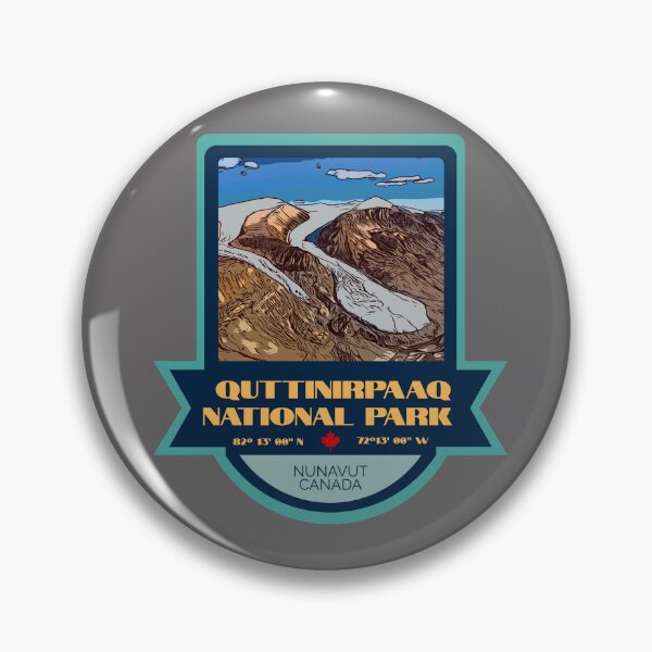 Item preview, Quttinirpaaq National Park Vintage Retro Sticker – Canada National Park Badge Design designed and sold by RouseDesigns.