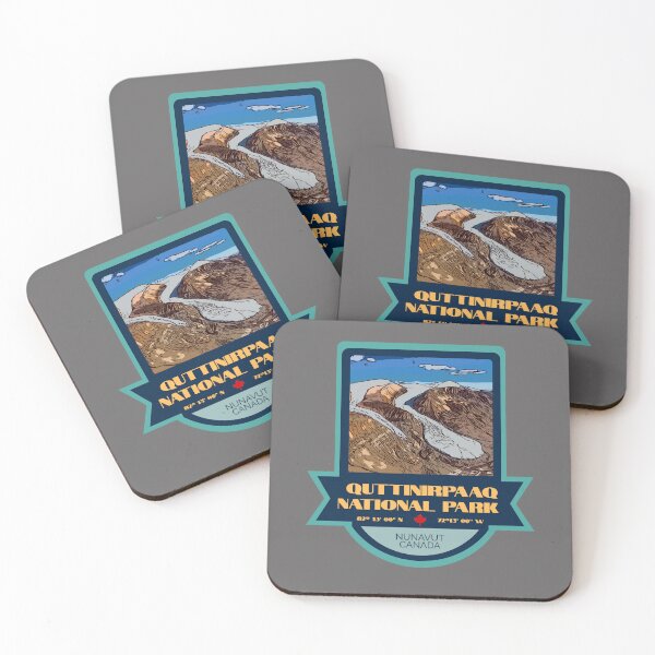 Item preview, Quttinirpaaq National Park Vintage Retro Sticker – Canada National Park Badge Design designed and sold by RouseDesigns.