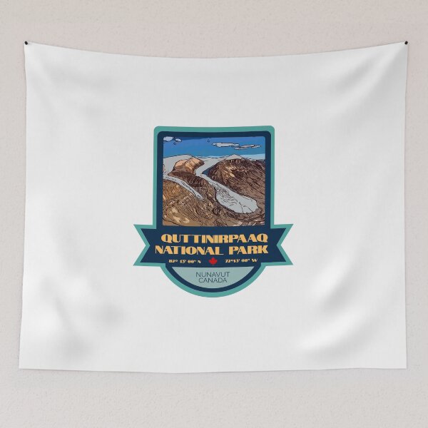 Item preview, Quttinirpaaq National Park Vintage Retro Sticker – Canada National Park Badge Design designed and sold by RouseDesigns.
