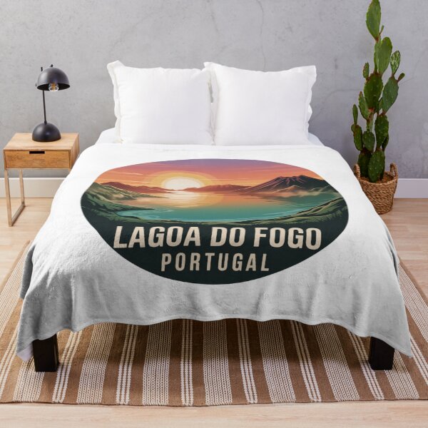 Item preview, Lagoa do Fogo Sunset Badge - Azores Portugal Vintage Scenic Landscape Design designed and sold by CircinusStore.