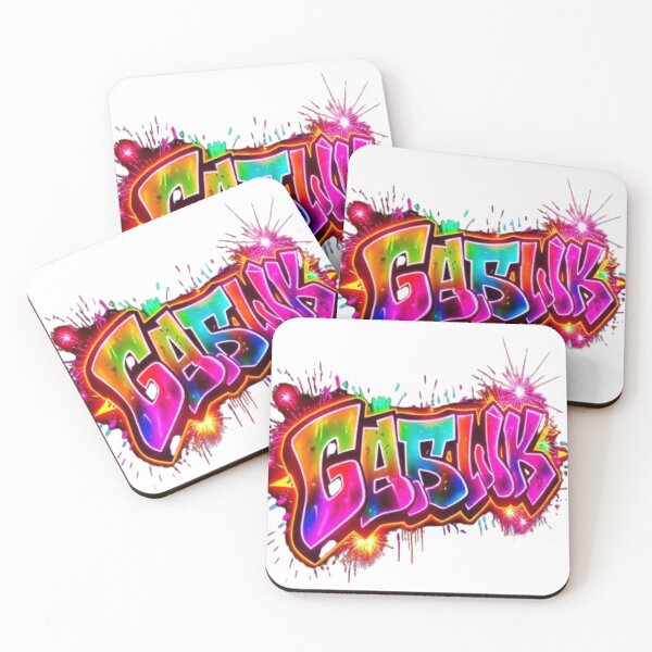 Item preview, “Neon Rainbow Graffiti Text Art – Vibrant Glow Street Style Spray Paint Design” designed and sold by Trendworld00.