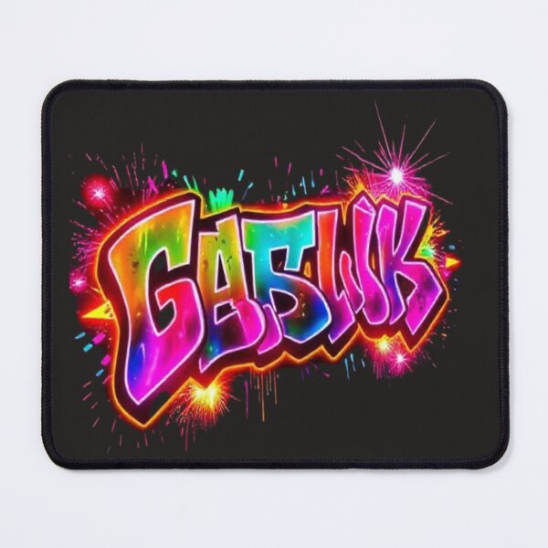 Item preview, “Neon Rainbow Graffiti Text Art – Vibrant Glow Street Style Spray Paint Design” designed and sold by Trendworld00.