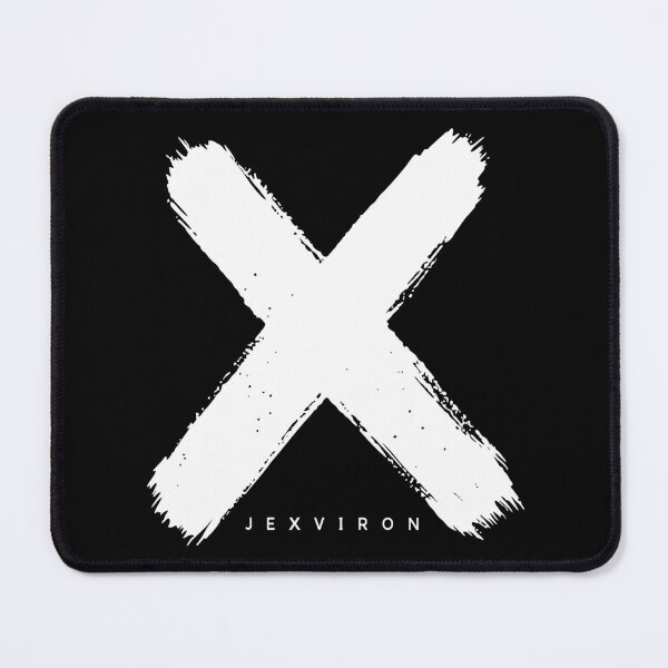 Item preview, JEXVIRON White X Logo High Contrast Minimalist Sticker designed and sold by JEXVIRON.