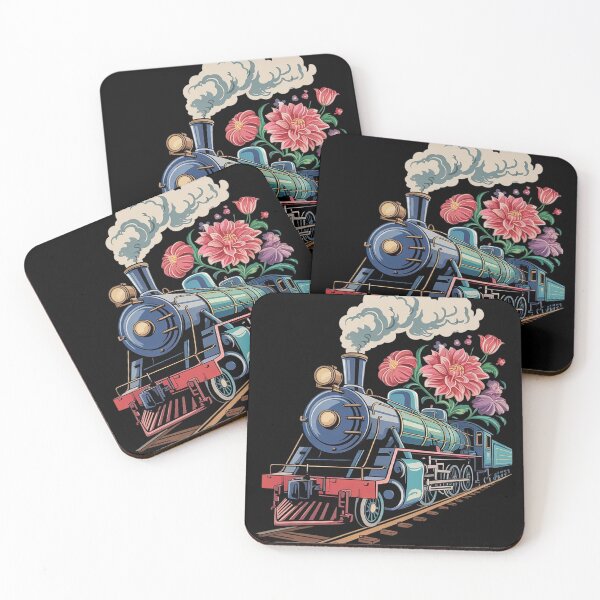 Item preview, Steam Train With Flowers Surrounding  designed and sold by NailMolisa.
