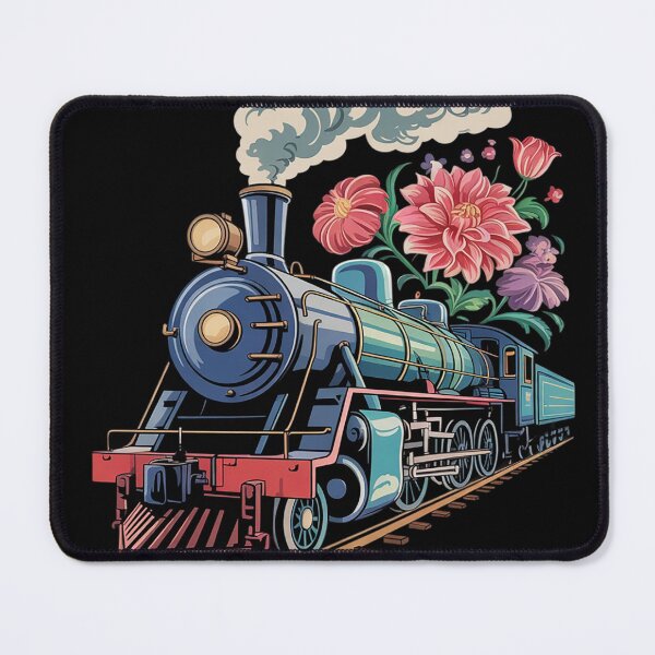 Item preview, Steam Train With Flowers Surrounding designed and sold by NailMolisa.