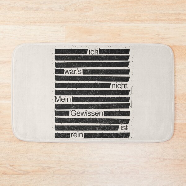Item preview, It wasn't me, my conscience is clear – Censored document design with political criticism designed and sold by VariousGoodies.