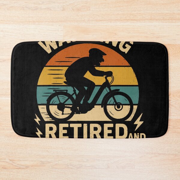 Item preview, Warning Retired And Fully Charged Electric Bike Awesome designed and sold by JeneMindy.
