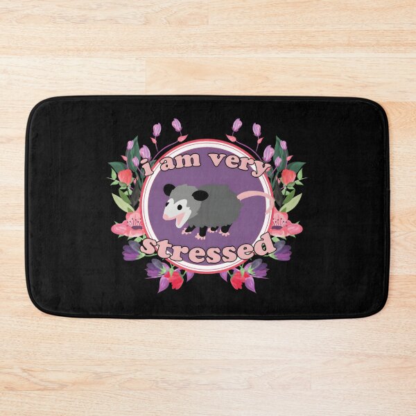 Item preview, Opossum Is Very Stressed And Cute Plus Flowers designed and sold by carlotalarrivee.