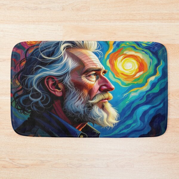 Item preview, Galactic Gaze – Portrait of a thinker in the van Gogh flow between starlight and inner depth designed and sold by FotoworldEdel.