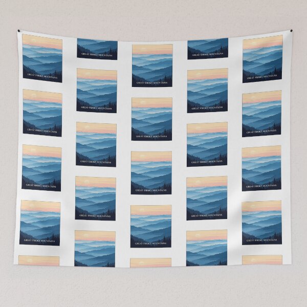 Item preview, Classic Blue Ridge Mountains Sunset - Great Smoky Mountains Art designed and sold by Digital Dreams Arts.