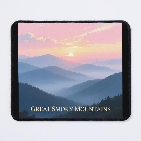 Item preview, Great Smoky Mountains - Layers of Blue Landscape designed and sold by Digital Dreams Arts.