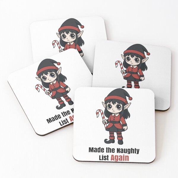 Item preview, Made the Naughty List Again – Sad Gothic Elf Christmas Design designed and sold by Weasel Graphix.