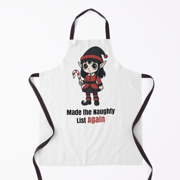 Item preview, Made the Naughty List Again – Sad Gothic Elf Christmas Design designed and sold by Weasel Graphix.