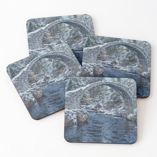 Item preview, Winter at the  Olde Packhorse Bridge in Carbridge designed and sold by Derren Jones.