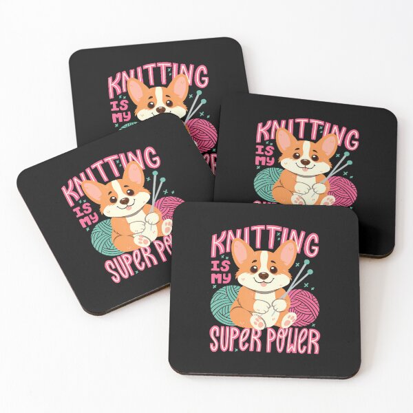 Item preview, Knitting Is My Super Power designed and sold by LucretiaTina.