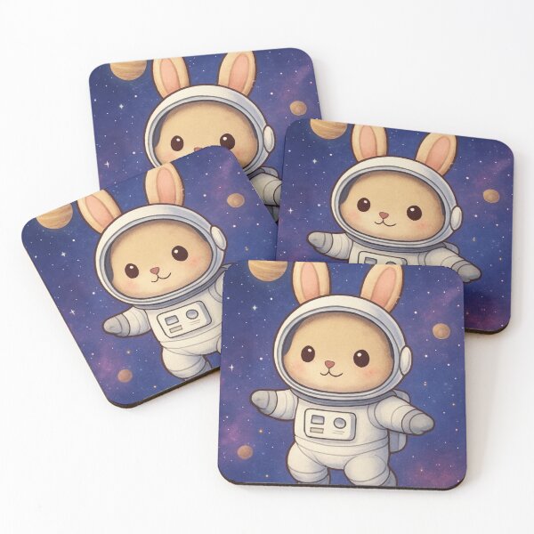 Item preview, Astronaut Bunny – Cute Space Explorer designed and sold by The-Dreamy-Zoo.