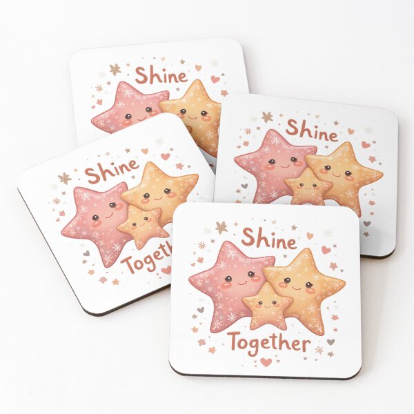 Item preview, Kawaii Christmas Shine Together Family Matching Design | Cute Motivational Holiday Art designed and sold by MG Aura.